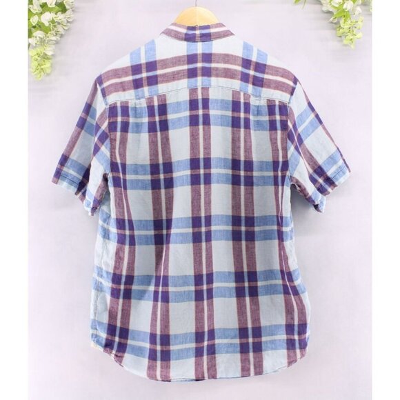 Tommy Bahama Men's Short Sleeve Button Down Shirt 100% Linen Multi Color Sz L - Picture 2 of 9